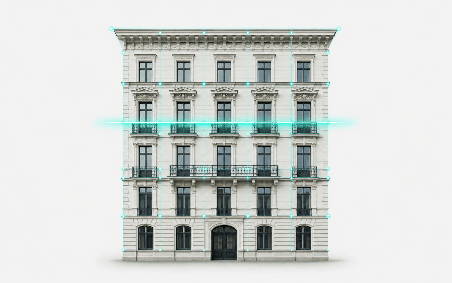 Propertis scannt das Gebäude